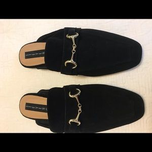 Steven by Steve Madden black flat mules 8.5